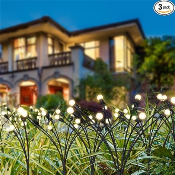 Solar Firefly Pathway Lights, Swaying Outdoor Garden Landscape Lighting - Picture 7 of 7